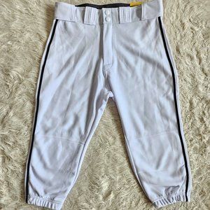 Easton Youth White and Black Stripes Rival Piped Knicker Baseball Pants Size YXL